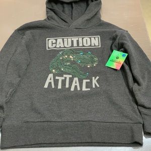 T-Rex Boy Hoodie Size 6/7 Brand New